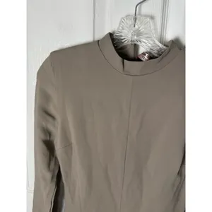 House of Cb Mahalia Taupe Long Sleeve Mini Dress S thumbnail 4