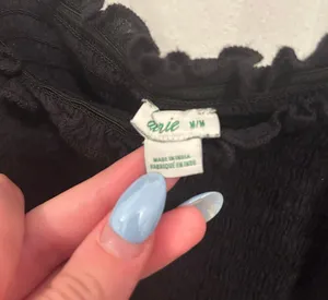 Aerie Black  Ruffle Tank thumbnail 3