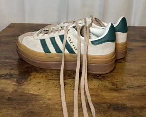 Adidas Green Platform Gazelles thumbnail 1