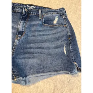 Denizen from Levis Womens High Rise Distressed Denim Shorts Medium Wash Blue thumbnail 3