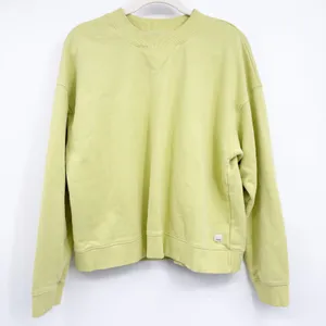 Vuori Womens Sedona Crewneck Lime Green Athleisure Lounge Sweatshirt Size M thumbnail 1