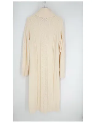 NWT Show Me Your Mumu Montreal Cable Knit Midi Dress Women's M Cream Coastal thumbnail 4