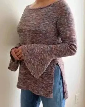Anthropologie Akemi + Kin Size Small Off The Shoulder Bell Sleeves Top thumbnail 1