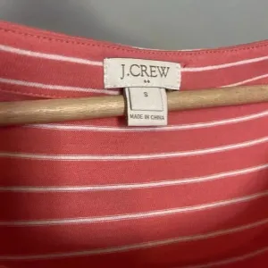Jcrew knit midi T-shirt dress pink stripes‎ size Small Cotton thumbnail 5