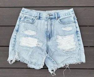 American Eagle Distresse Mom Jean Shorts thumbnail 6