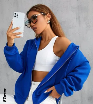 Cute Blue Zip Up thumbnail 1