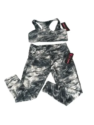 Betsey Johnson sports bra and 7/8 leggings set size large thumbnail 2