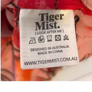 Tiger Mist Floral Mesh Flare Pants XS Red Orange Bell Bottom Y2K Retro Costume thumbnail 8
