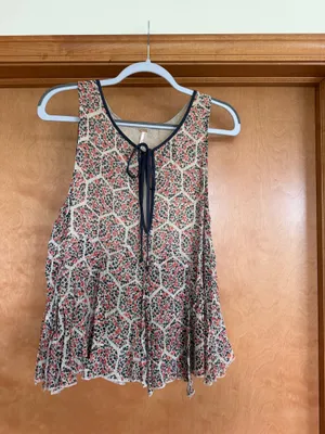 Free people floral tank top thumbnail 2