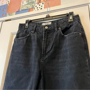 Free People Dakota Straight Leg Black Jeans Size 28” thumbnail 6