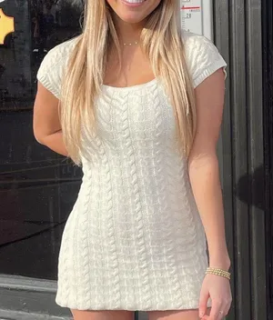 These Three Boutique Knit Sweater Dress thumbnail 1
