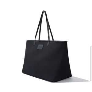 NEW Cleobella Large Black‎ Canvas Tote 22"x12" thumbnail 4