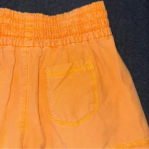 Aerie Babewatch High Waisted Shorts Small Peach Orange Pull On Summer Smocked thumbnail 5