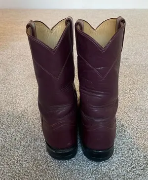 Justin Boots Burgundy ladies L3068 size 5C thumbnail 5