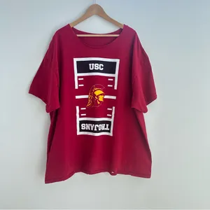 USC Trojans Off The Shoulder Tee Red Size XXL thumbnail 4
