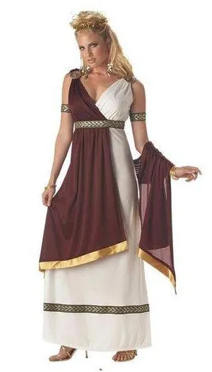 Roman Empress Halloween Costume sz M thumbnail 1