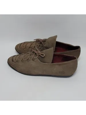 G Wiz Womens Dark Beige Rusty 261037 Suede Lace Up Solid Pump Shoes Size 7M thumbnail 2