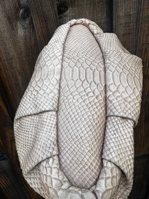 Y2K Coach Madison Kristin Satchel Tan Python Embossed Leather Silver Chain thumbnail 5
