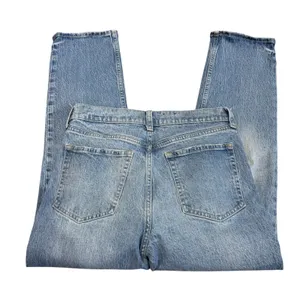 GAP Cheeky High Rise Straight Leg Jeans Women's 6/28 Light Wash Button Fly Ankle thumbnail 2
