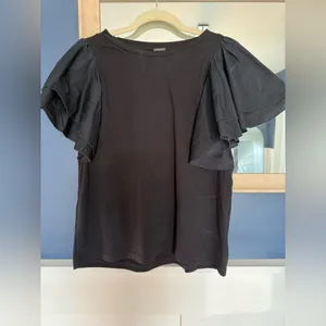 8 by Yoox Organic Cotton Black Top Size L thumbnail 3