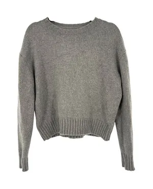 Polo Ralph Lauren Gray Wool Blend Crewneck Sweater Size Large Quiet Luxury thumbnail 1