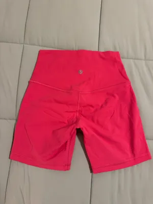 Hot Pink lululemon align shorts thumbnail 4