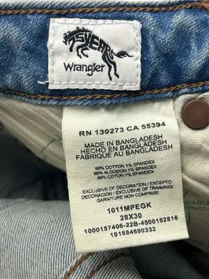 Wrangler Retro Trouser Womens Size 28 x 30 Blue Denim Jean Western 1011MPEGK NEW thumbnail 3