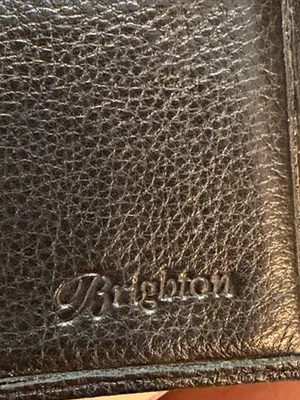 💳💳💳BOGOHO💳💳💳Brighton Black Woven Leather Clutch Wallet with Silver Accent thumbnail 10
