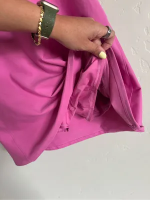 Abercrombie & Fitch YPB sculptLUX athletic mini dress pink XL NWT thumbnail 14