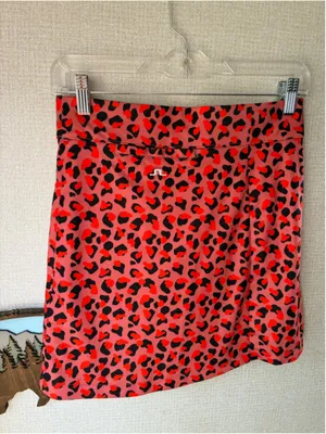 J.Lindeberg Amelie Golf Skort Red Black Animal Print XS thumbnail 9