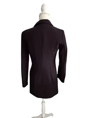 SHEIN Black Tuxedo Blazer Long Sleeve Dress Size Medium thumbnail 3