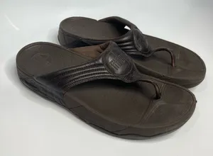 Fitflop brown sandals flip flops size‎ 10 thumbnail 1