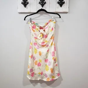 For Love & Lemons Hazel One Shoulder Mini Dress Floral XS NWT thumbnail 2