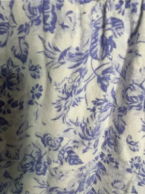 Lanz of Salzburg Cotton Flannel Tyrolean Purple Floral Cottagecore Nightgown thumbnail 12