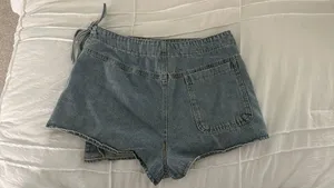 Jean Wrap Skort Blue thumbnail 2