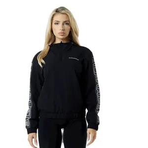 ALPHALETE Women’s EXP Tech Windbreaker- Black Matter, Size Medium thumbnail 2