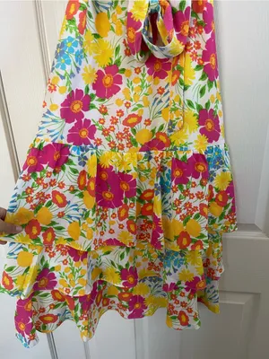 NWT Women’s Baltic Born Dani Ruffle Tiered Midi Dress | Multi Floral Size M thumbnail 8