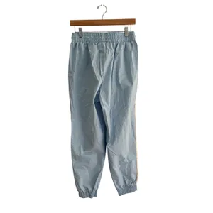 Fabletics Norah Track Pant Blue Cream Side Stripe Cotton Joggers Medium NWT thumbnail 3