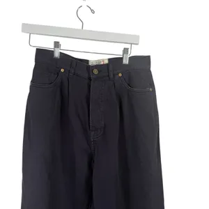 Free People x Sandrine Rose French Worker 100% Cotton Pants Navy Blue Women 27 thumbnail 2