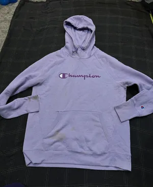 Champion Lavender Pullover Hoodie with Purple Logo thumbnail 1