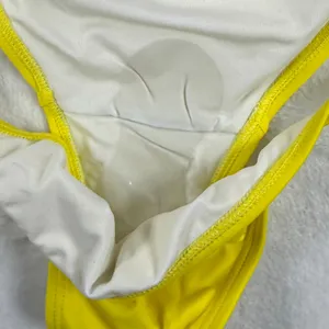 Fredericks of‎ Hollywood Blazing Yellow Cheeky Bikini Bottom Tie Side 1X thumbnail 3