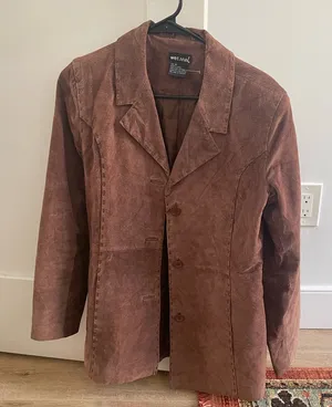 Wet Seal Vintage brown leather jacket size Medium thumbnail 1