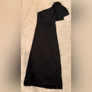 NWOT Sachin & Babi Chelsea One Shoulder Bow Gown in Black sz 2 thumbnail 5