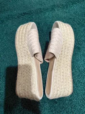 Espadrille Wedge Sandals Tan Size 7.5 thumbnail 4