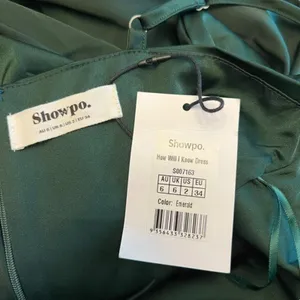 ShowPo - NWT How Will I Know Midi Wrap Waist Tie Tulip Hem Dress Sz 2 thumbnail 9