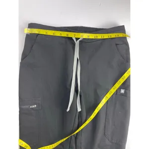 Figs Technical Collection Black Tie Front Scrub Pants XS thumbnail 2