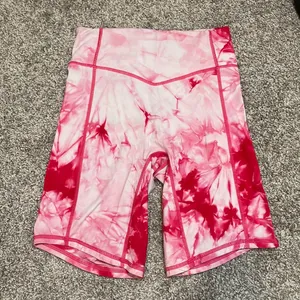 Balance athletica hot pink tie dye oasis biker short thumbnail 2