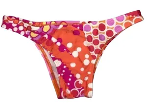 Recco Size Small Bright Color Printed Bikini Bottom. New thumbnail 1