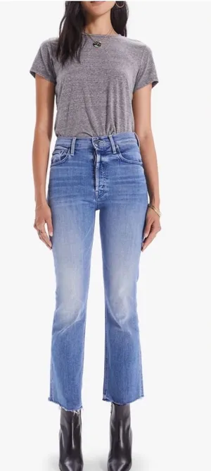 MOTHER The Tripper Ankle Fray Flared Jeans in We the Animals Wash Women’s 26 thumbnail 1