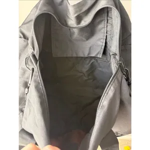 Hollister Black Lightweight Gym Duffle Bag Logo Strap Weekender Travel Bag thumbnail 3